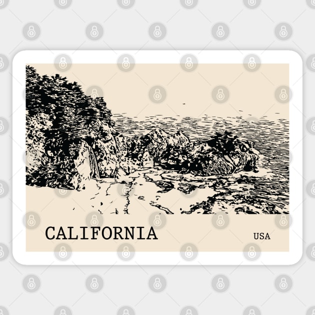 California USA Sticker by Lakeric